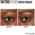 Maybelline TattooStudio Brow Pomade Long Lasting, Buildable, Eyebrow Makeup, Black Brown, 1 Count