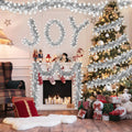 50 FT Christmas Decorations Tinsel Garland, Christmas Snowflake Garland Xmas Shiny Twist Metallic Garlands Decorations for Xmas Tree Home Indoor Outdoor Holiday Xmas Party Decor