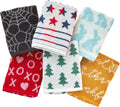 SKL Home Seasonal Jacquard Hand Towel Gift Set, 6 Count, Multicolored