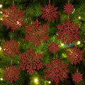kockuu Christmas Decorations Snowflake Ornament White for Tree Decor Craft