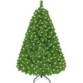 Yaheetech 6ft Pre-Lit Snow Flocked Artificial Christmas Tree, 250 Lights