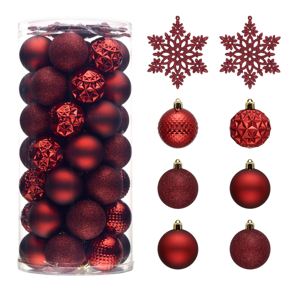 Valery Madelyn 50ct Christmas Tree Decorations Ball Ornaments 2 Inches