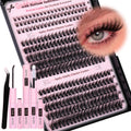 Goddvenus Manga Lash Clusters With Spikes Wispy Cluster Eyelash Extensions Fluffy Anime Eyelashes Clusters Reusable Faux Mink Fairy Individual Lash Extension (D Curve 12-18mm 204 pieces)