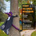 Giiffu Halloween Decorations Outdoor 57" Crashing Witch into Tree Decor