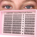 Goddvenus Lash Clusters Kit Wispy Eyelash Clusters Lashes Natural DIY Lash Extension Kit 10-16mm Cluster Eyelash Extensions Kit 300pcs C Curl Individual Lashes Cluster Eyelash (No Tweezers)