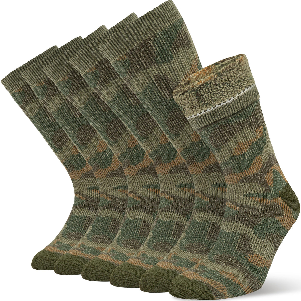 Alvada Mens Merino Wool Crew Socks Thermal and Warm Socks for Winter Work Hiking Running 3 Pairs