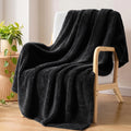 Exclusivo Mezcla Soft Plush Fleece Throw Blanket for Couch Camel