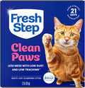Fresh Step Clean Paws Multi Cat Clumping Litter with Febreze Freshness, Ammonia Block Technology, Low Tracking, 22 lb. Box
