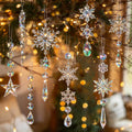 Crystal Ornaments for Christmas Tree Winter Wonderland Decorations