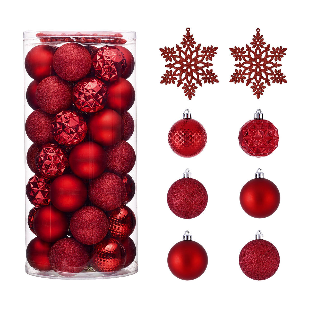 Valery Madelyn 50ct Christmas Tree Decorations Ball Ornaments 2 Inches