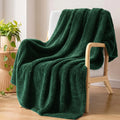 Exclusivo Mezcla Soft Plush Fleece Throw Blanket for Couch Camel