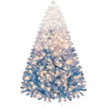 Yaheetech 6ft Pre-Lit Snow Flocked Artificial Christmas Tree, 250 Lights