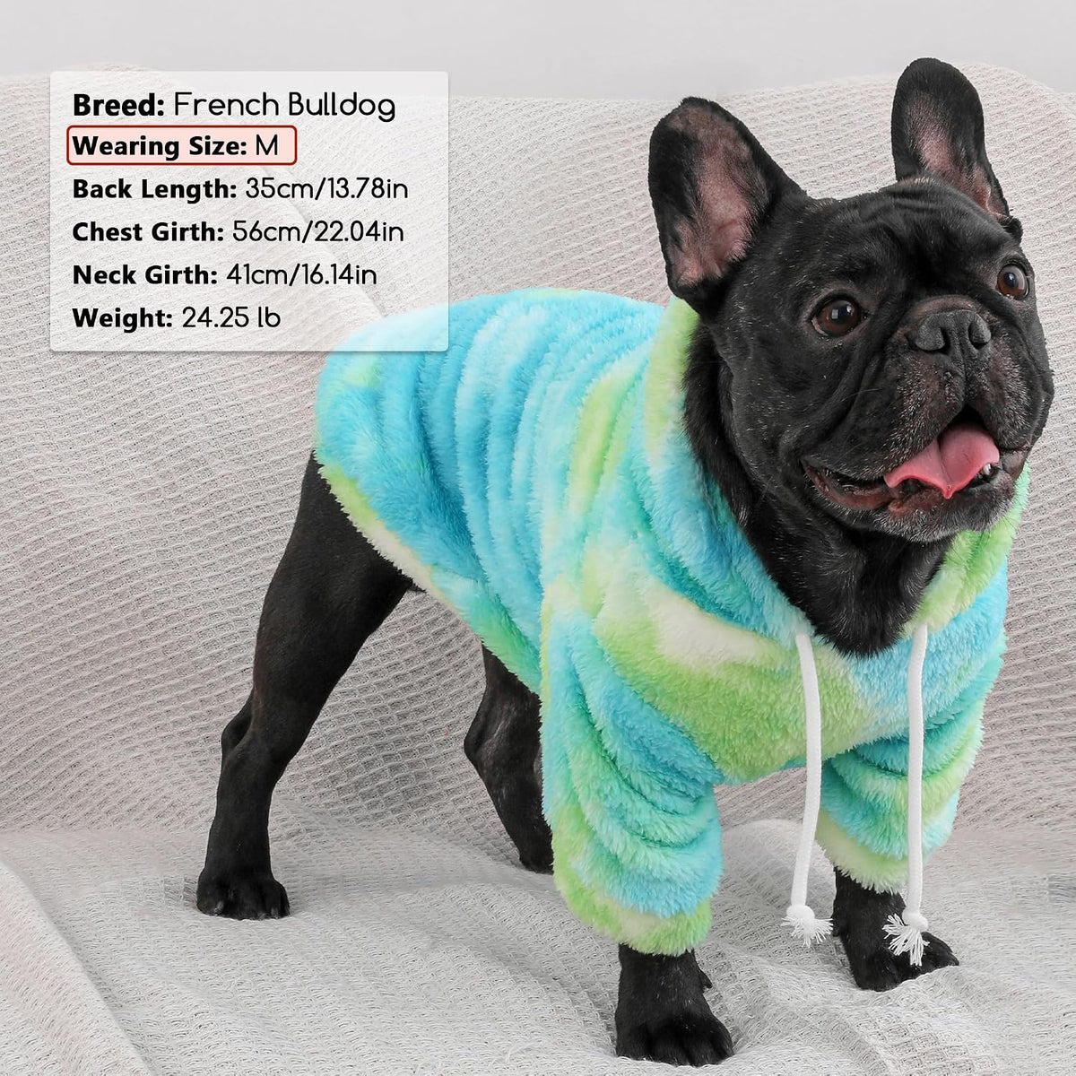 Tie-Dye Dog Hoodie Sweaters for Large Dogs Designed Dog Clothes