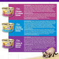 Wellness Complete Health Pate Variety Pack Adult Canned Wet Cat Food, Natural, Protein Rich, Grain Free, Seafood Favorites, 3 oz, Pack of 24 Cans