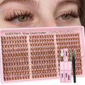 Goddvenus Lash Clusters Kit Wispy Eyelash Clusters Lashes Natural DIY Lash Extension Kit 10-16mm Cluster Eyelash Extensions Kit 300pcs C Curl Individual Lashes Cluster Eyelash (No Tweezers)