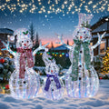 3D Snowman Gift box Outdoor Christmas Decorations with Timer&Remote Control
