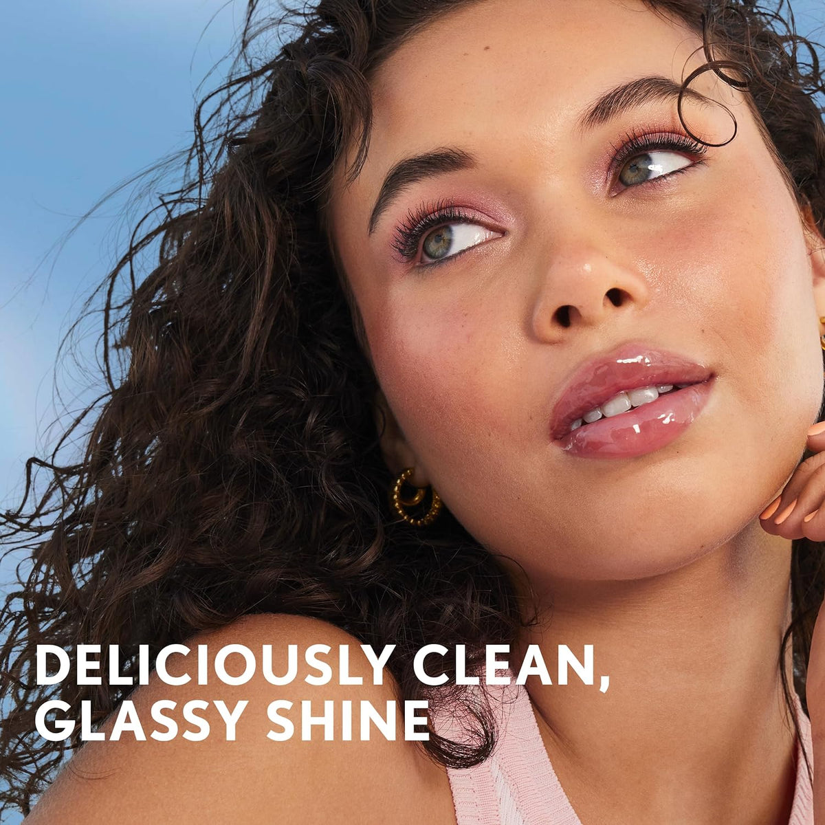 COVERGIRL Clean Fresh Yummy Lip Gloss, Sheer, Natural Scents, Vegan Formula - 120 Sunshine Rays, 0.33 fl oz