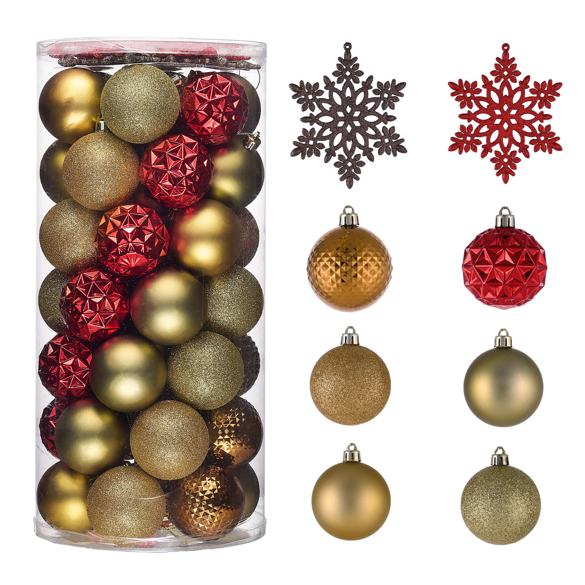 Valery Madelyn 50ct Christmas Tree Decorations Ball Ornaments 2 Inches