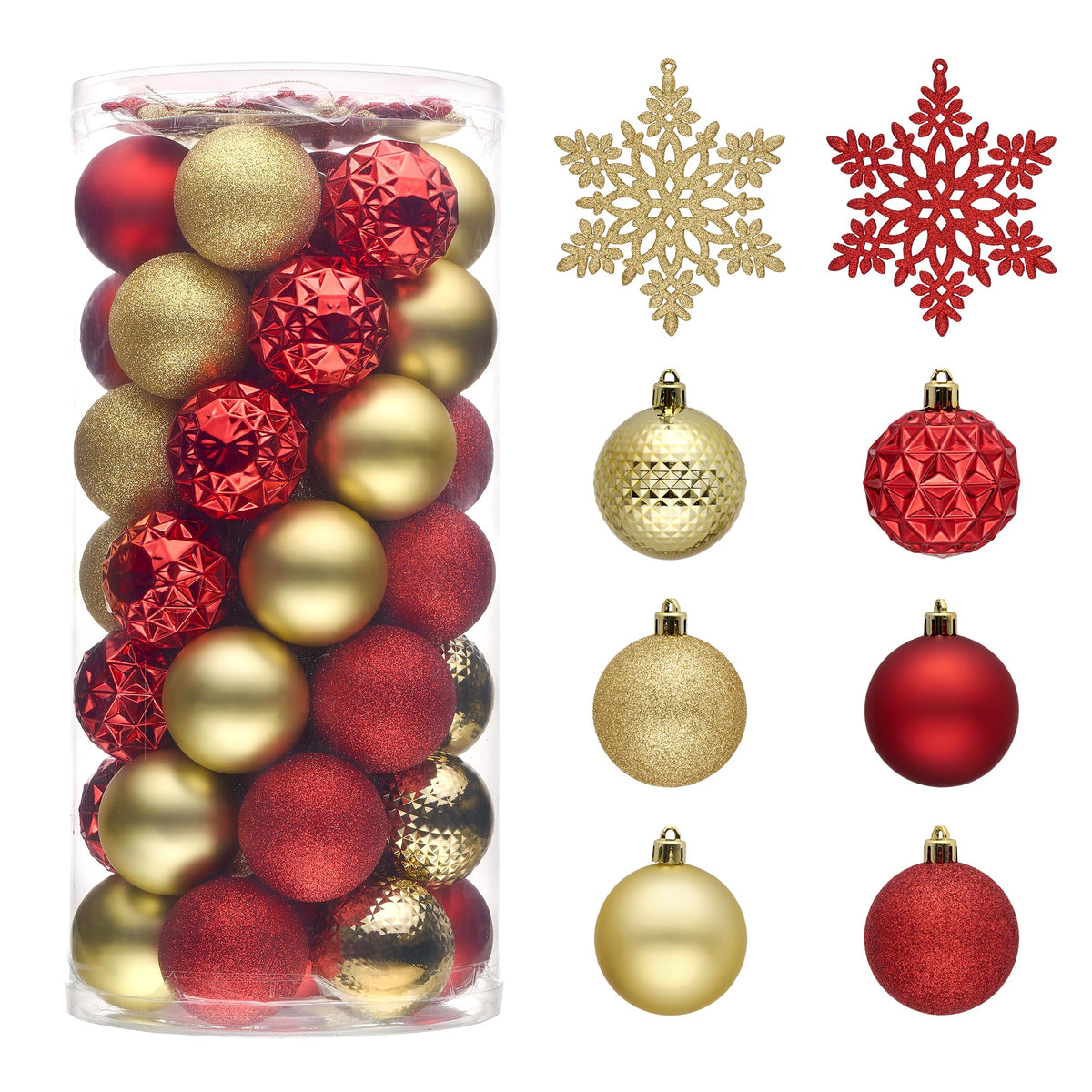 Valery Madelyn 50ct Christmas Tree Decorations Ball Ornaments 2 Inches