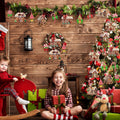 36 Pcs Christmas Gingerbread House Ornaments, Wood Xmas Tree Decor