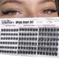 Goddvenus Lash Clusters Kit Wispy Eyelash Clusters Lashes Natural DIY Lash Extension Kit 10-16mm Cluster Eyelash Extensions Kit 300pcs C Curl Individual Lashes Cluster Eyelash (No Tweezers)