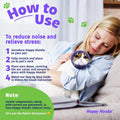 Happy Hoodie The Original Dog & Cat Calming Band - American Brand - Anxiety Relief/Noise Protection-Grooming-Thunder-Fireworks (XS, Purple) - Since 2008