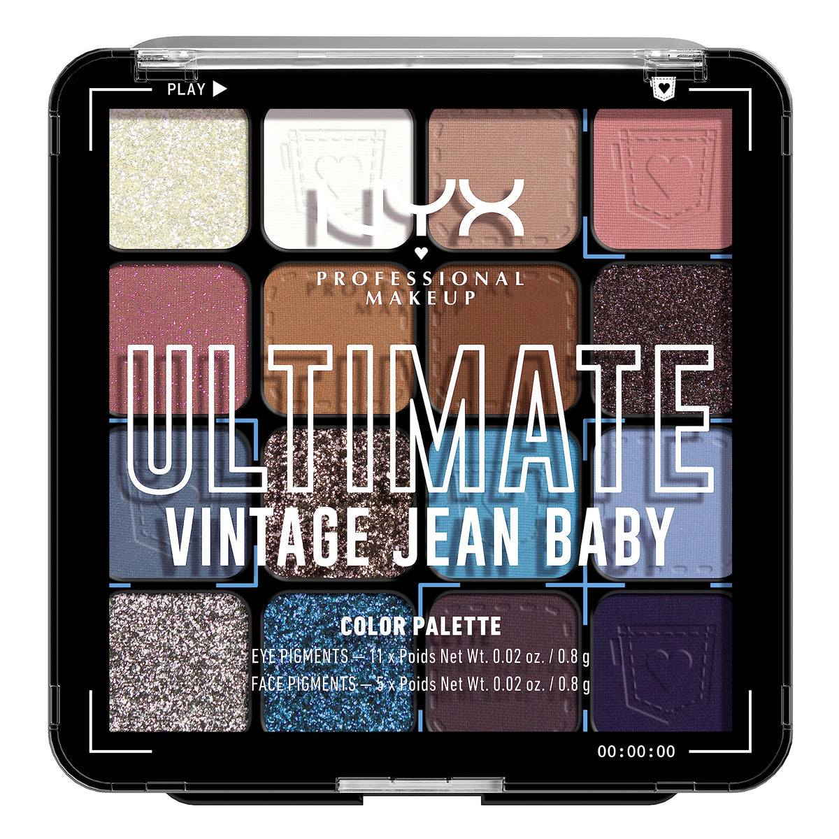NYX PROFESSIONAL MAKEUP, Ultimate Shadow Palette, Eyeshadow Palette - Warm Neutrals
