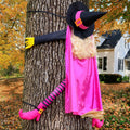 Giiffu Halloween Decorations Outdoor 57" Crashing Witch into Tree Decor