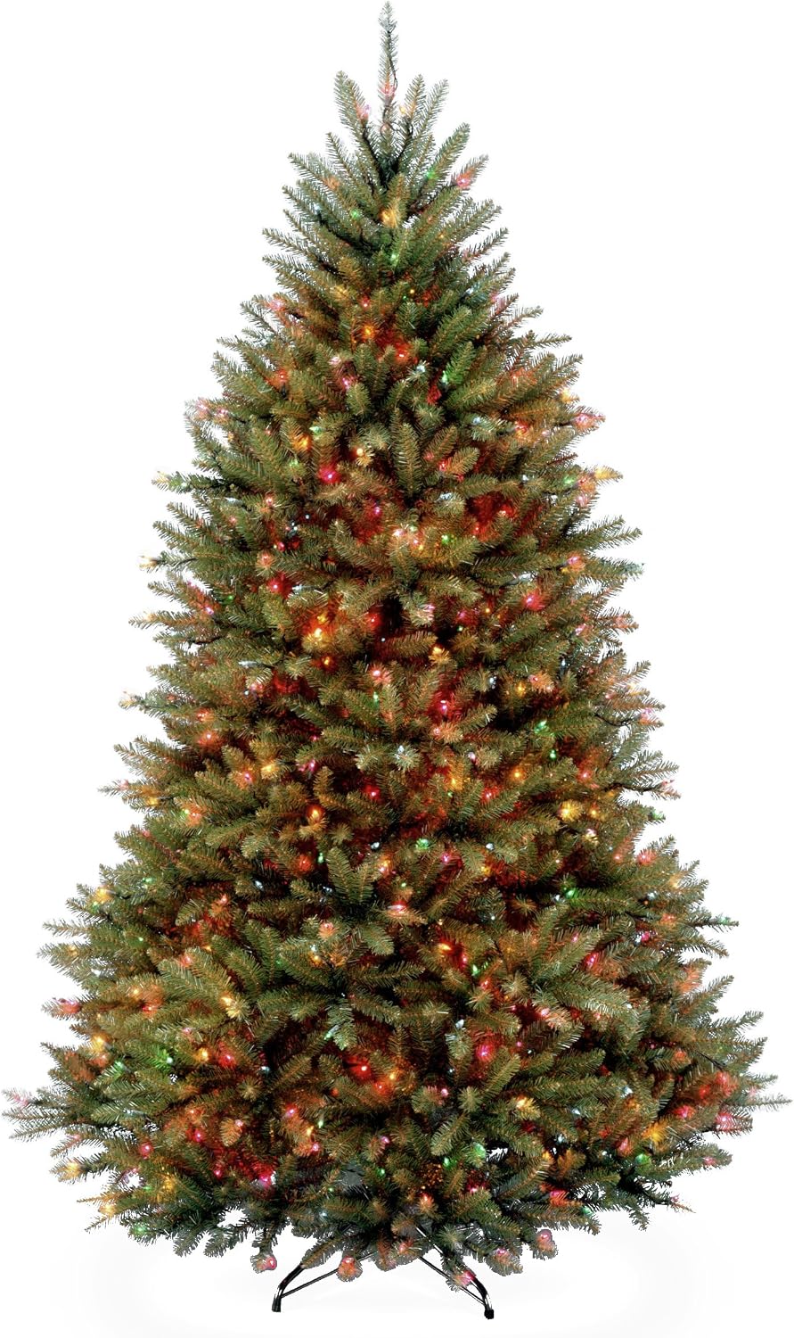 National Tree Company 7.5ft Pre-Lit Dunhill Fir Artificial Christmas Tree
