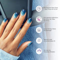 Kiss Impress No Glue Mani Press On Nails, Color, 'Your Magic', Pink, Short Size, Squoval Shape, Includes 30 nails, 1 mini file, 1 prep pad, Instruction Sheet, manicure stick