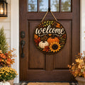 Thanksgiving Decorations - Fall Thanksgiving Welcome Sign for Front Door