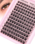 Goddvenus Lash Clusters Kit Wispy Eyelash Clusters Lashes Natural DIY Lash Extension Kit 10-16mm Cluster Eyelash Extensions Kit 300pcs C Curl Individual Lashes Cluster Eyelash (No Tweezers)