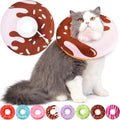 Hpetppy Cat Cone Collar Soft, Cat Recovery Collar for Wound Healing Cute Donut Adjustable Kitten Cones to Stop Licking Comfortable Lightweight Neck Elizabethan Collars for Kittens After Surgery