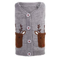 THE WORTHY DOG Sleeveless Pullover Pet Sweater, for Medium Dogs, Reindeer