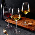 SHYRC Wine Glasses Set of 6, 12oz Clear Red/White Wine Glasses, Long Stem Glasses for Party, Wedding and Home
