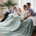Bedsure GentleSoft Sherpa Fleece Throw Blanket for Couch, Non-Heated, Thick and Warm Throw for Women and Men, Soft Fuzzy Plush Weight Blanket for Winter, Navy, 50x60 Inches
