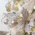 Sea Team 30-Pack Clear Christmas Ball Ornaments with Fillers, Champagne
