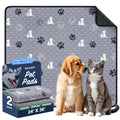 WanpeeGoo Washable Pee Pads for Dogs, Waterproof, 18 x 24 in, 4 Pack, Gray | Super Absorbent, Waterproof and Non-Slip; Washable, Reusable Dog Pads for Crates, Playpens, Floors, Furniture and Travel