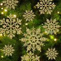 kockuu Christmas Decorations Snowflake Ornament White for Tree Decor Craft