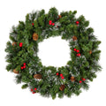 National Tree Company 24in Pre-Lit Crestwood Spruce Christmas Wreath