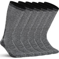 Alvada Mens Merino Wool Crew Socks Thermal and Warm Socks for Winter Work Hiking Running 3 Pairs
