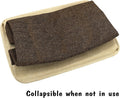 PET ARTIST Dog Toy Basket, Large Collapsible, Brown, M: 15"x11"x9" | Dog Toy Bin Box, Comfortable Handles, Large Pet Toy Storage Organizer, For Accessories, Toys, Coat & Clothing, Blanket Leash