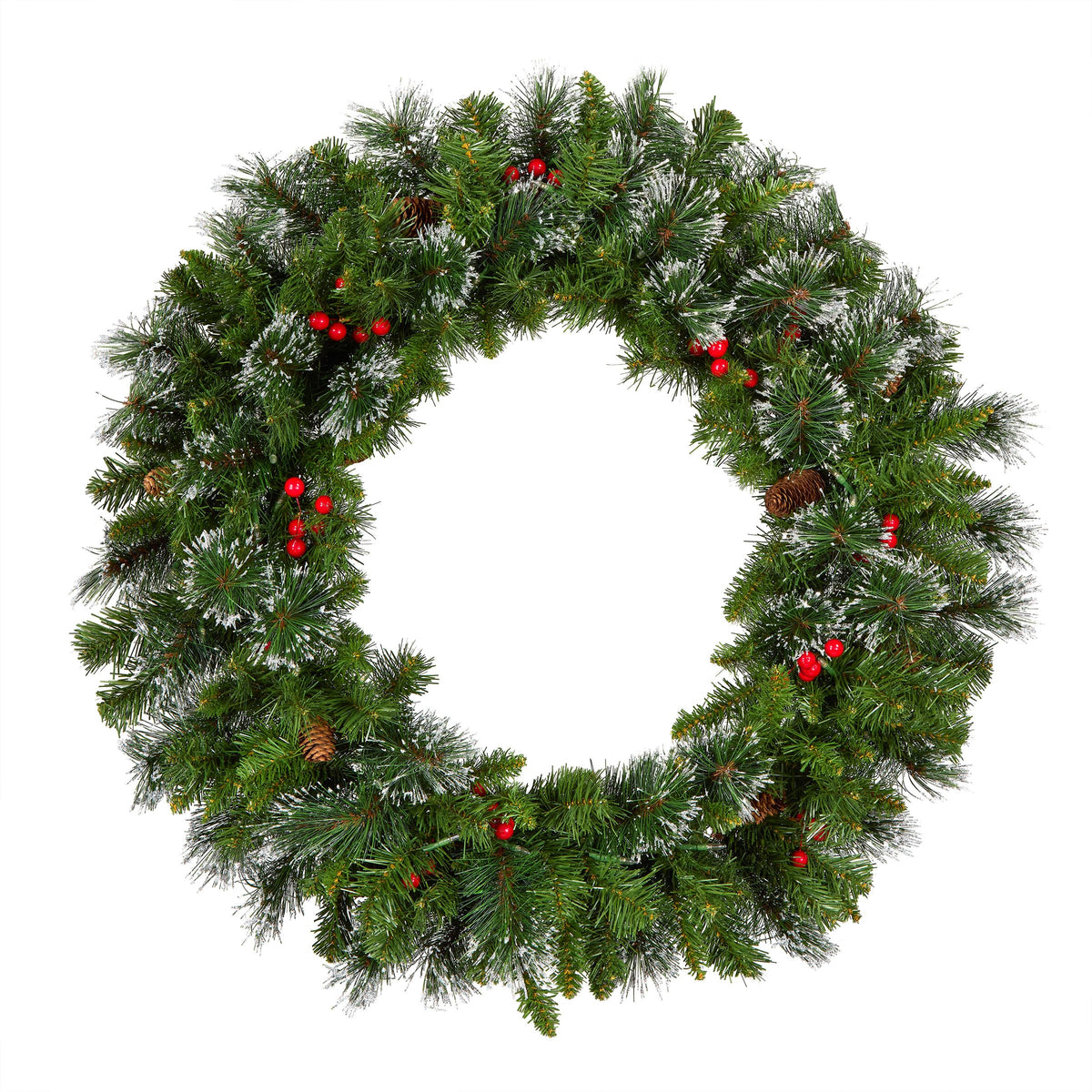 National Tree Company 24in Pre-Lit Crestwood Spruce Christmas Wreath