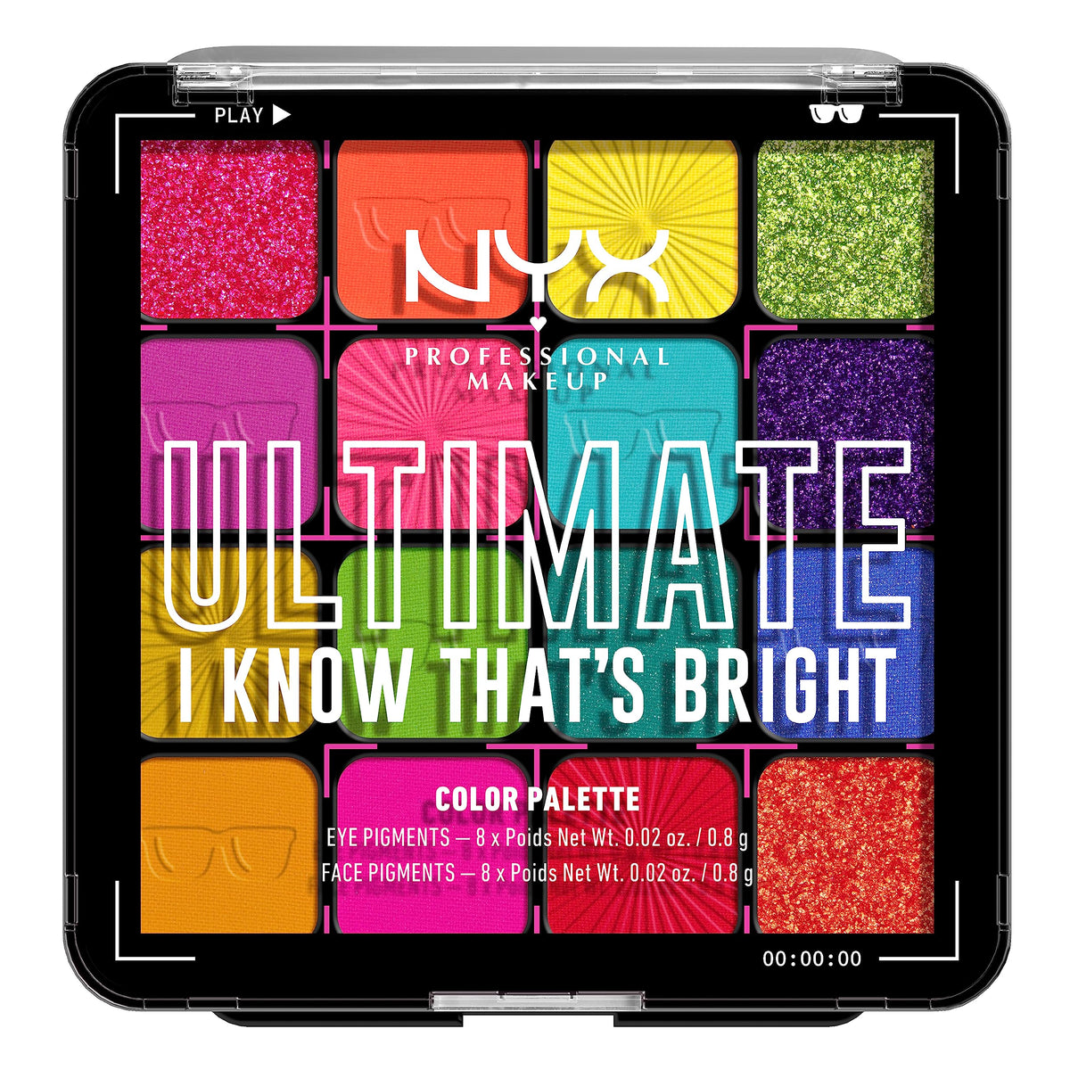 NYX PROFESSIONAL MAKEUP, Ultimate Shadow Palette, Eyeshadow Palette - Warm Neutrals
